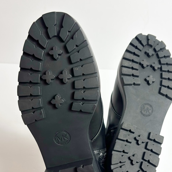 MICHAEL KORS TATUM LEATHER ANKLE COMBAT WOMEN BOOTS 6M NEW WITH STICKER TAGS - Picture 3 of 9